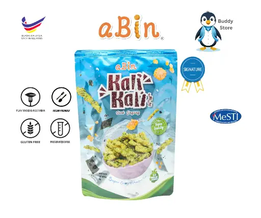 Snack Food Keropok Abin Kali Kali Corn Stick - Seaweed Flavor (60g)